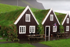 Icelandic Homes with Grass Roofs
